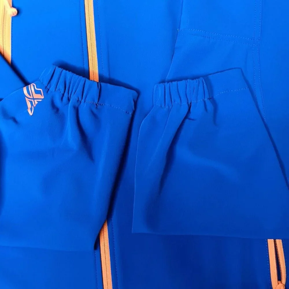 Fly Racing Mens XL Jacket Lightweight Stretch Blue Full Zip Performance - Picture 14 of 16
